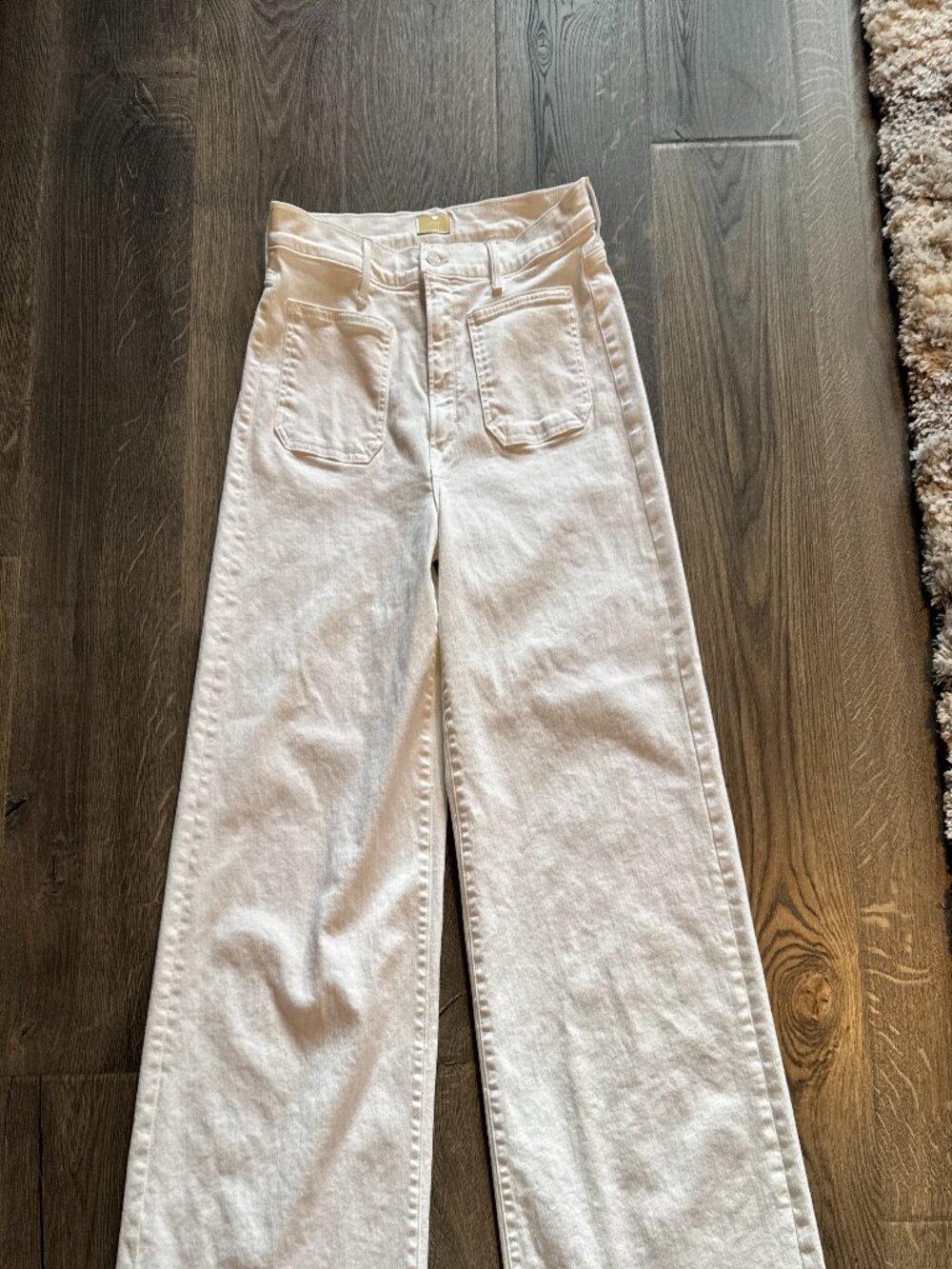 MOTHER Undercover Sneak Jeans Fairest of Them All White Size 31